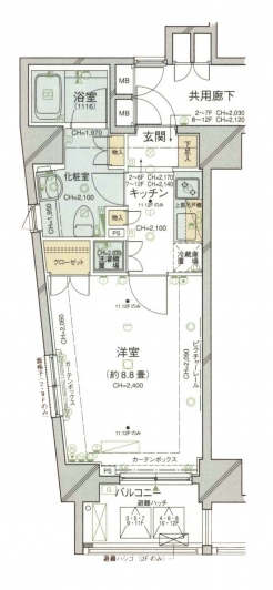 パレステュディオ麹町の間取り図