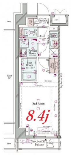 コンシェリア大森 ＴＨＥ ＲＥＳＩＤＥＮＣＥの間取り図