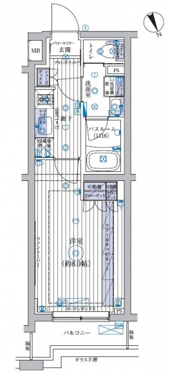 ブライズ高井戸ＤＵＥの間取り図