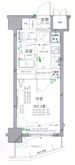 パレステュディオ渋谷ＷＥＳＴの間取り図