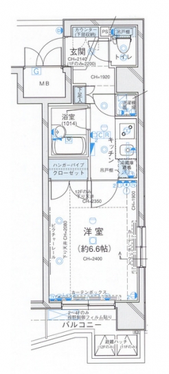 パレステュディオ三田の間取り図