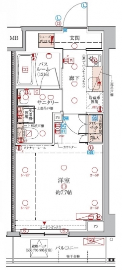 クレヴィスタ浮間舟渡の間取り図