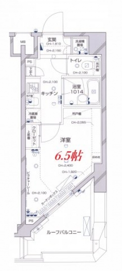 パレステュディオ新宿パークサイドの間取り図