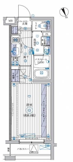 ブライズ高井戸ＤＵＥの間取り図