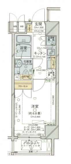 パレステュディオ麹町の間取り図