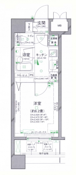 パレステュディオ渋谷ＷＥＳＴの間取り図