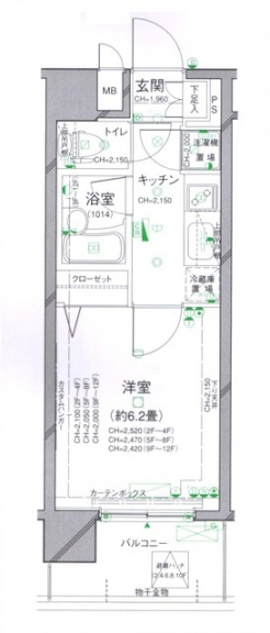 パレステュディオ渋谷ＷＥＳＴの間取り図