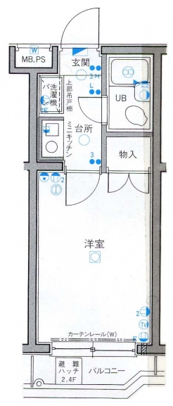 菱和パレス調布国領の間取り図