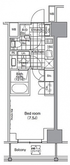 パークハビオ門前仲町の間取り図