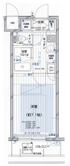 グラーサ東京イーストの間取り図