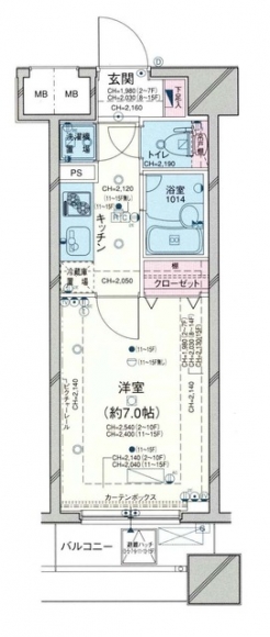 パレステュディオ池袋駅前の間取り図