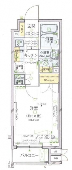 パレステュディオ麹町の間取り図