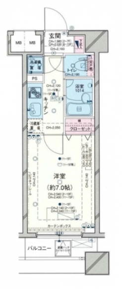 パレステュディオ池袋駅前の間取り図