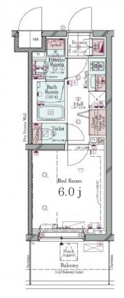 コンシェリア横濱元町 ＴＨＥ ＲＥＳＩＤＥＮＣＥの間取り図