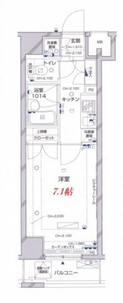 パレステュディオ新宿パークサイドの間取り図