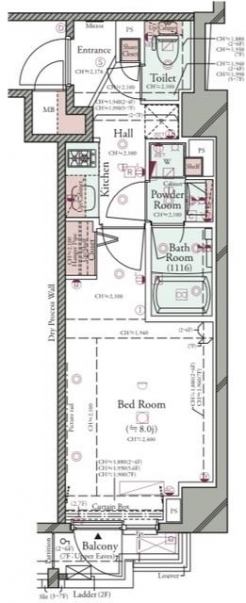 コンシェリア池袋 ＴＨＥ ＲＥＳＩＤＥＮＣＥ ＥＡＳＴの間取り図