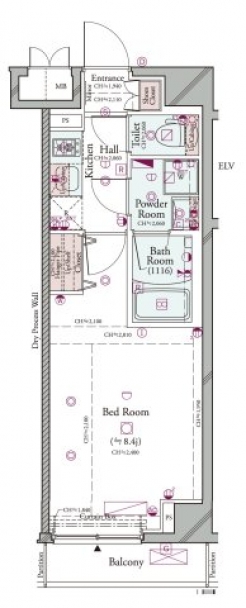 コンシェリア大森 ＴＨＥ ＲＥＳＩＤＥＮＣＥの間取り図