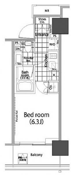 パークハビオ赤坂タワーの間取り図