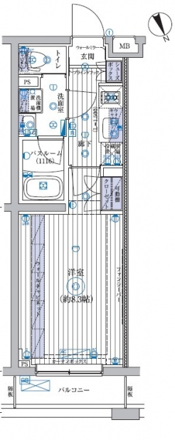 ブライズ高井戸ＤＵＥの間取り図