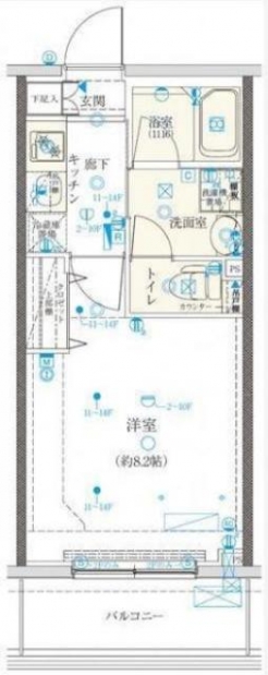 クレイシア門前仲町の間取り図