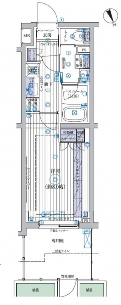 ブライズ高井戸ＤＵＥの間取り図