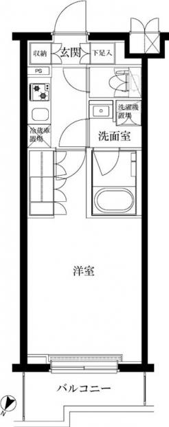 ルーブル蓮根弐番館の間取り図