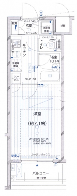 グラーサ東京イーストの間取り図