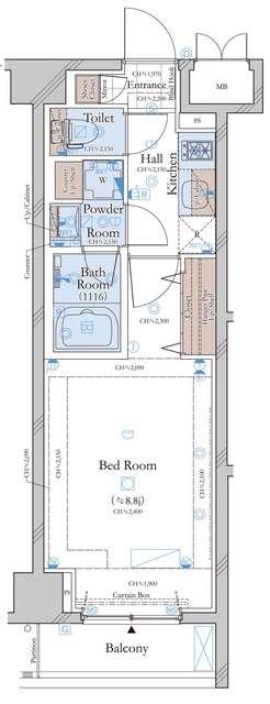 コンシェリア目黒 ＴＨＥ ＲＥＳＩＤＥＮＣＥの間取り図