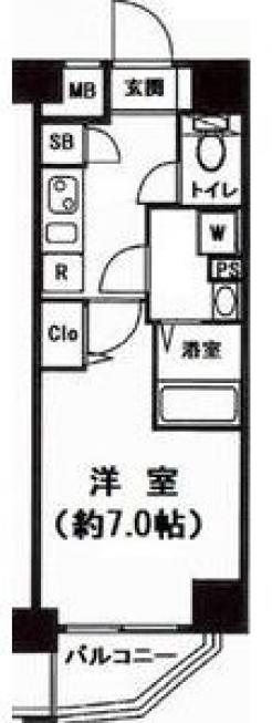 Lavilio錦糸町Bellgradeの間取り図