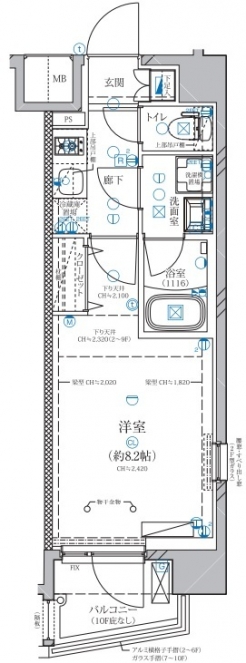 ディアレイシャス赤羽の間取り図