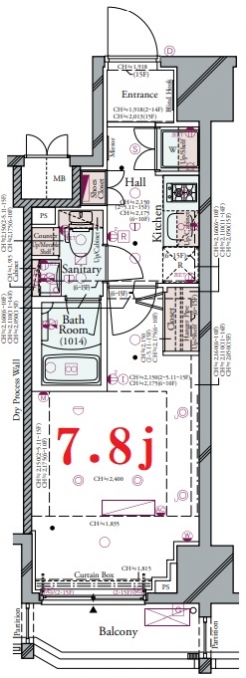 コンシェリア新橋 ＜ＴＯＫＹＯ ＰＲＥＭＩＵＭ＞の間取り図