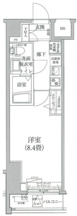 アイルイムーブル深川の間取り図