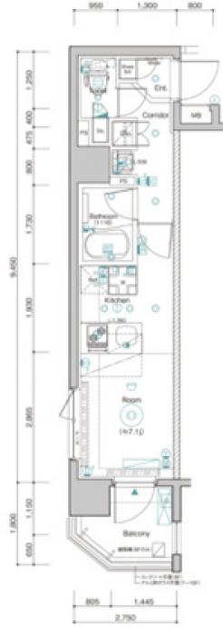 B CITY YOKOHAMA STATION SQUAREの間取り図