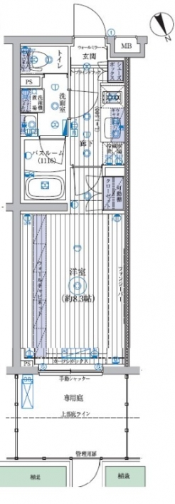 ブライズ高井戸ＤＵＥの間取り図