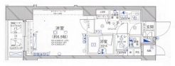 パレステュディオ飯田橋の間取り図