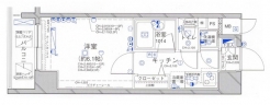 パレステュディオ飯田橋の間取り図